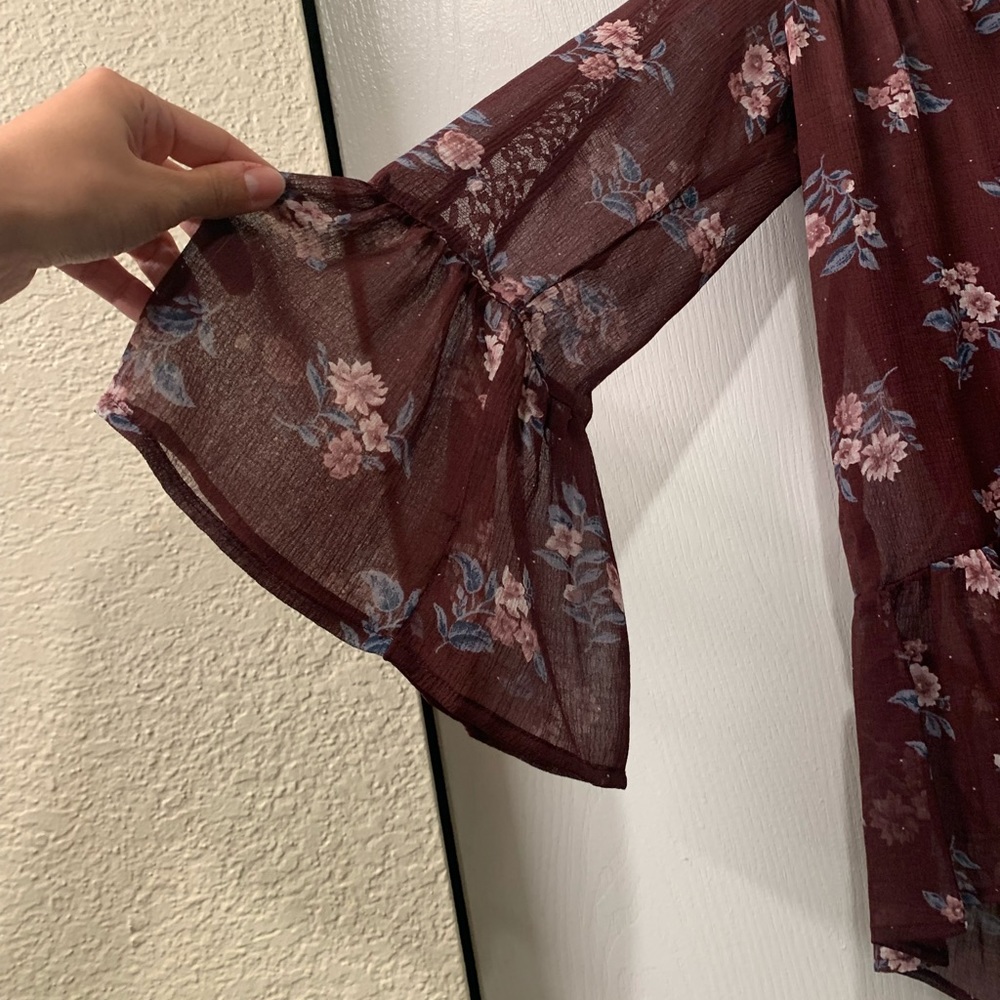 NWT American eagle floral blouse - Picture 2 of 5